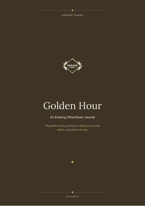 Golden Hour — Evening Wind-Down Journal